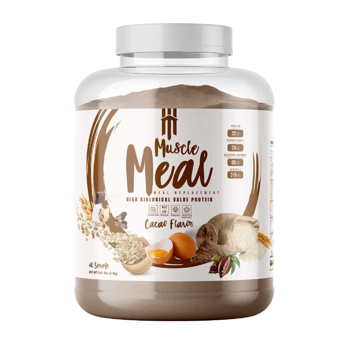 MUSCLE MEAL ÖĞÜN TOZU 2000 GR - Kakao