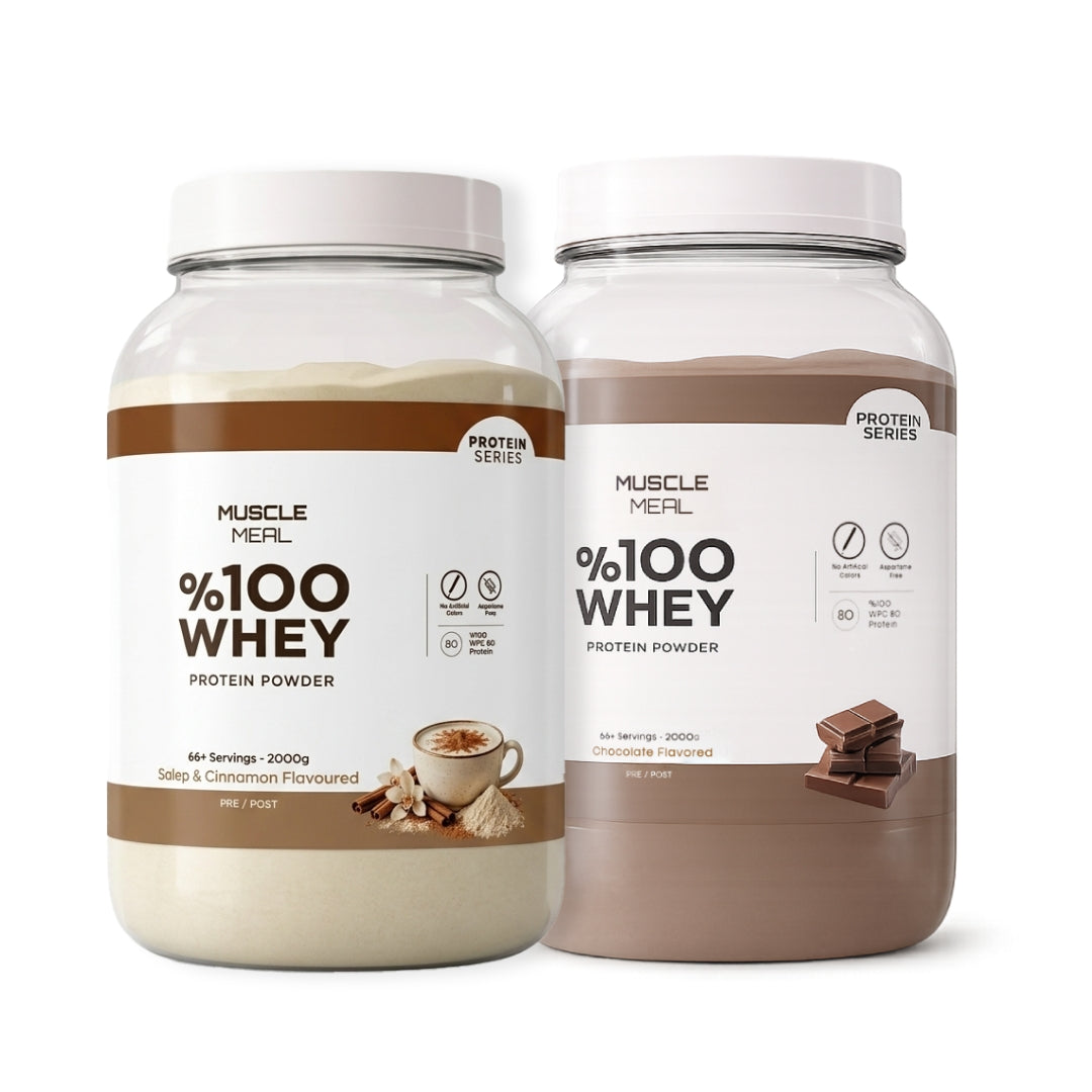 MUSCLE MEAL 2’Lİ PAKET PROTEİN TOZU - Tarçınlı Salep - Çikolata