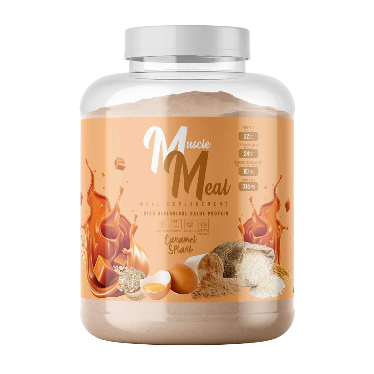MUSCLE MEAL ÖĞÜN TOZU 2000 GR - Karamel