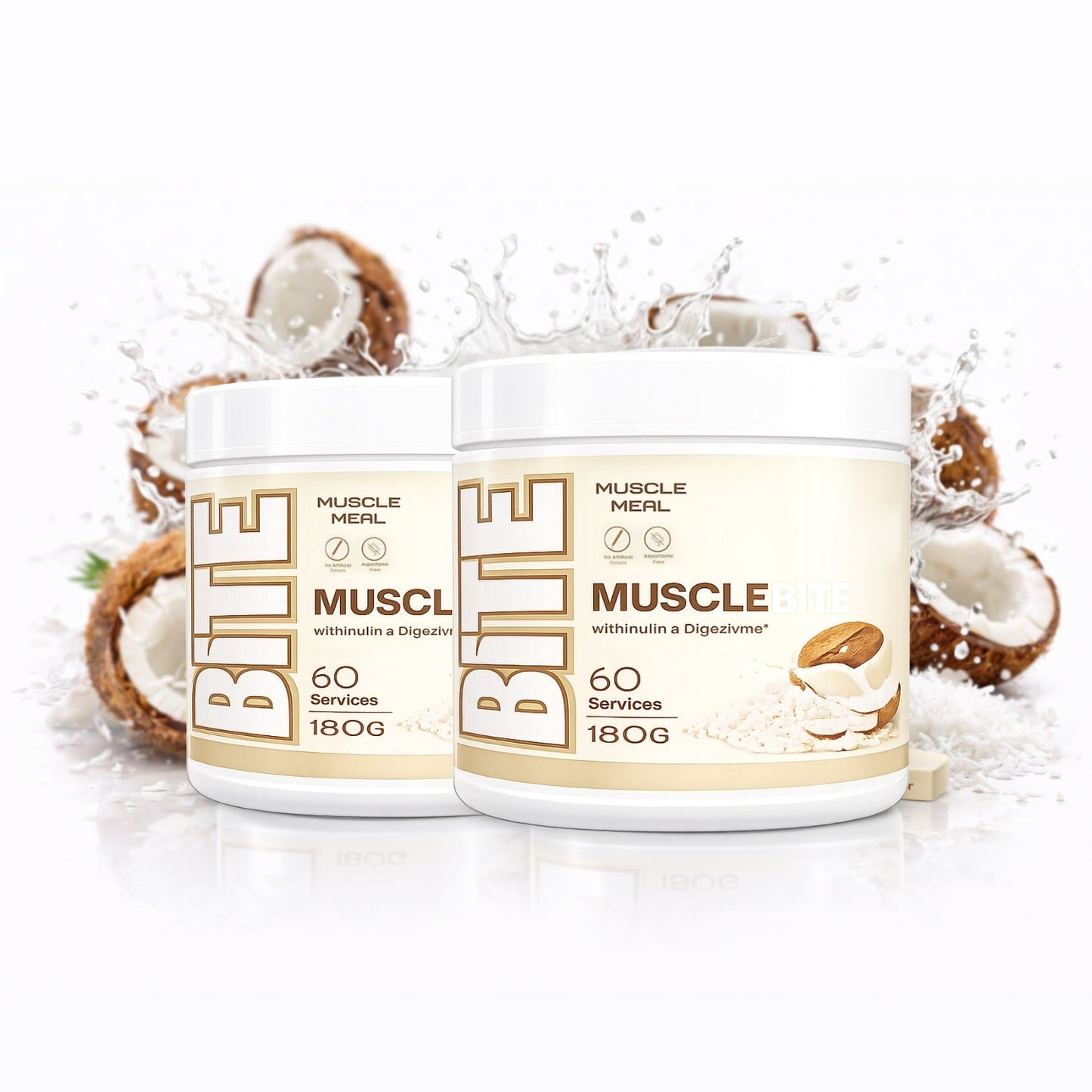 MUSCLE MEAL BITE TATLANDIRICI 180 GR - Hindistan Cevizi