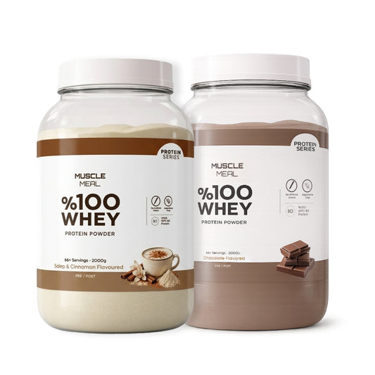 MUSCLE MEAL 2’Lİ PAKET PROTEİN TOZU - Tarçınlı Salep - Çikolata