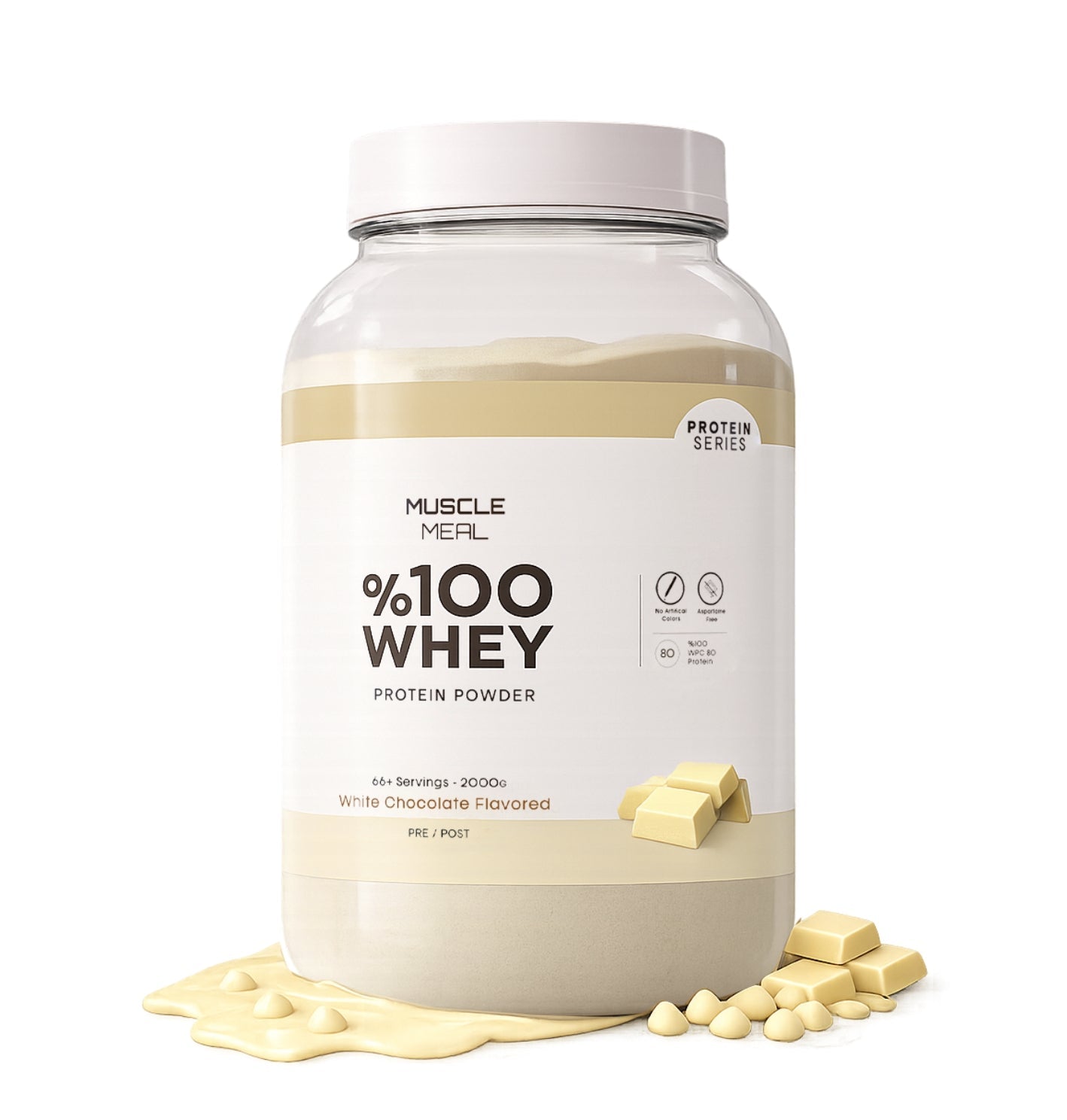 MUSCLE MEAL PROTEİN TOZU 2000 GR - Beyaz Çikolata