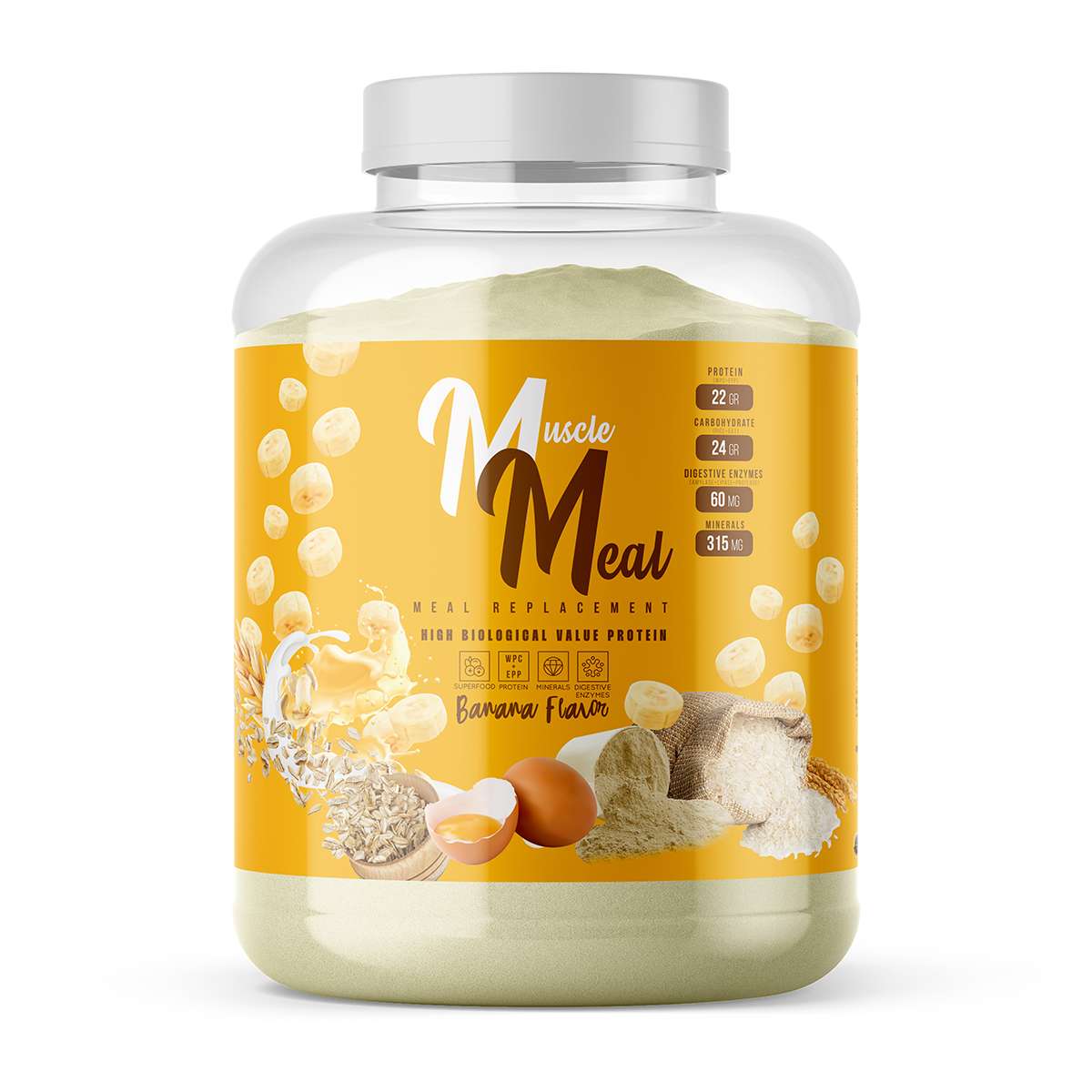 MUSCLE MEAL ÖĞÜN TOZU 2000 GR - Muz